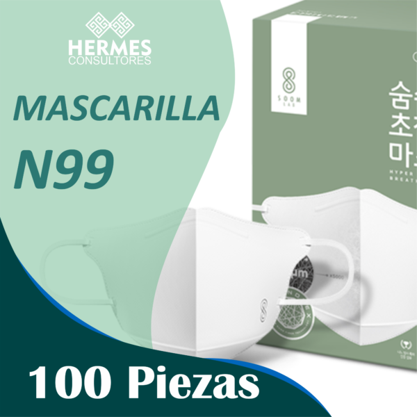 Mascarilla N99 - 100 piezas